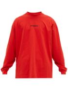 Matchesfashion.com Vetements - Logo Print Jersey Top - Mens - Red