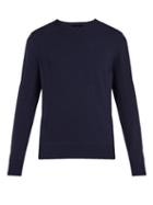 Matchesfashion.com Allude - Crew Neck Cashmere Sweater - Mens - Navy