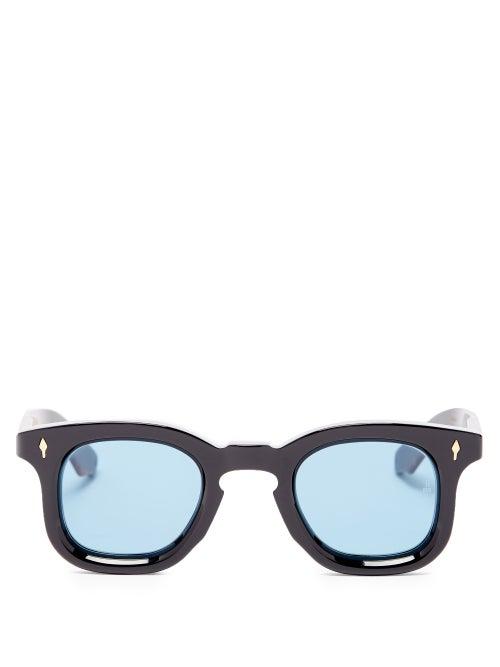 Ladies Accessories Jacques Marie Mage - Devaux Square Acetate Sunglasses - Womens - Black