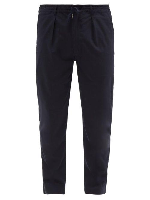 Mens Rtw Polo Ralph Lauren - Prepster Drawstring Cotton-blend Trousers - Mens - Navy