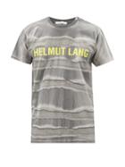 Matchesfashion.com Helmut Lang - Mega Marble-dyed Cotton-jersey T-shirt - Mens - Black Grey