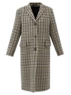 Matchesfashion.com Officine Gnrale - Amber Single-breasted Houndstooth-wool Coat - Womens - Beige Multi