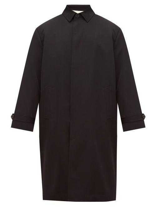 Matchesfashion.com Jil Sander - Oversized Wool Twill Overcoat - Mens - Black
