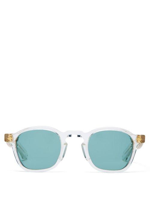 Matchesfashion.com Jacques Marie Mage - Zephirin Squared Frame Acetate Sunglasses - Mens - Clear