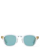 Matchesfashion.com Jacques Marie Mage - Zephirin Squared Frame Acetate Sunglasses - Mens - Clear