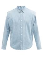 Matchesfashion.com Isabel Marant - Marlinah Extended-shoulder Denim Shirt - Mens - Light Blue