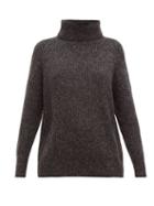 Matchesfashion.com Nili Lotan - Douglass Roll-neck Sweater - Womens - Dark Grey