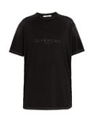 Matchesfashion.com Givenchy - Vintage Logo Print Cotton Jersey T Shirt - Mens - Black