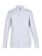 Matchesfashion.com Lanvin - Striped Cotton Shirt - Mens - Grey