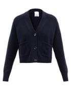 Allude - Patch-pocket Cashmere Cardigan - Womens - Navy