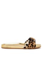 Matchesfashion.com Charlotte Olympia - X Adriana Degreas Leopard Print Slides - Womens - Leopard