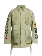 Off-white Patches-appliqu Cotton Field Jacket