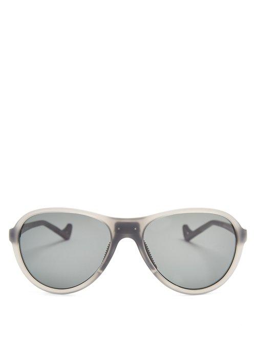 Matchesfashion.com District Vision - Kaishiro Aviator Performance Sunglasses - Mens - Black