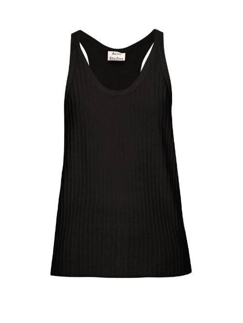 Acne Studios Iso Ribbed Cotton-blend Tank Top