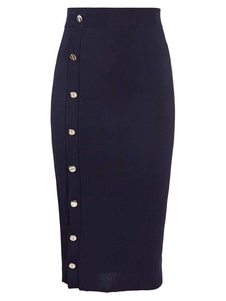 Altuzarra Enya Asymmetric-button Midi Skirt