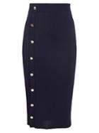 Altuzarra Enya Asymmetric-button Midi Skirt