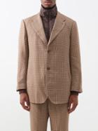 Needles - Tile-jacquard Suit Jacket - Mens - Beige
