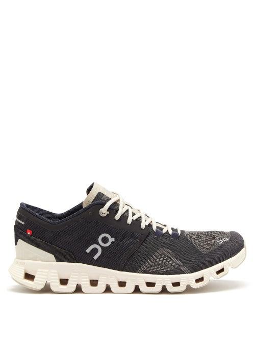 On - Cloud X Mesh Trainers - Womens - Black White