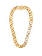 Matchesfashion.com Saint Laurent - Bi-colour Curb-link Necklace - Womens - Gold Multi