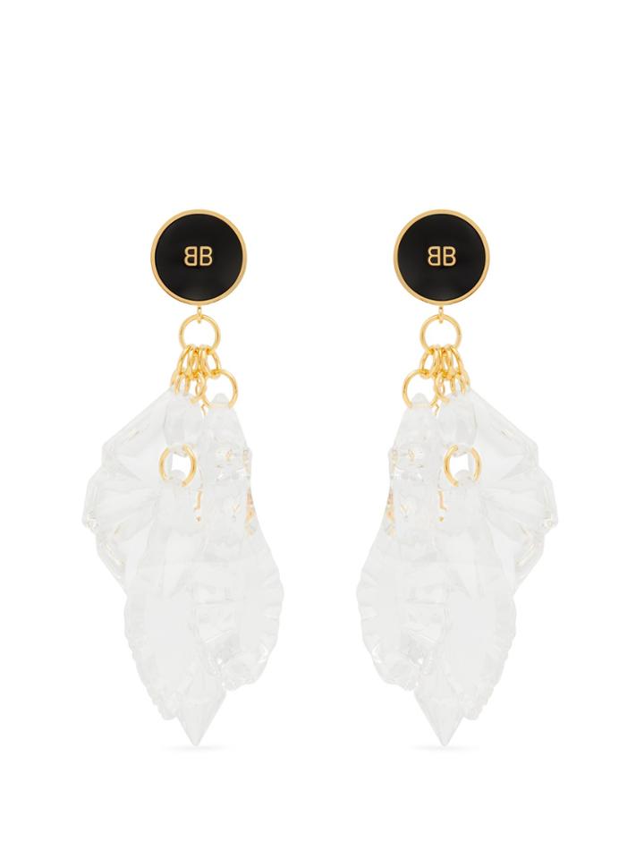 Balenciaga Perspex Pendant Earrings