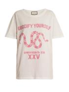 Matchesfashion.com Gucci - Guccify Yourself Print Cotton T Shirt - Womens - White Multi