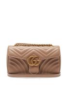 Gucci - Gg Marmont Small Matelass-leather Shoulder Bag - Womens - Pink