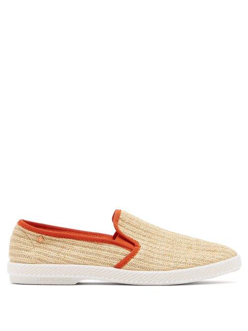 Matchesfashion.com Rivieras - Montecristi Raffia Loafers - Mens - Beige