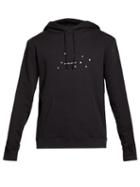 Matchesfashion.com Saint Laurent - Logo Print Hooded Sweatshirt - Mens - Black