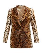 Matchesfashion.com Blaz Milano - Varenne Everyday Single Breasted Velvet Blazer - Womens - Animal