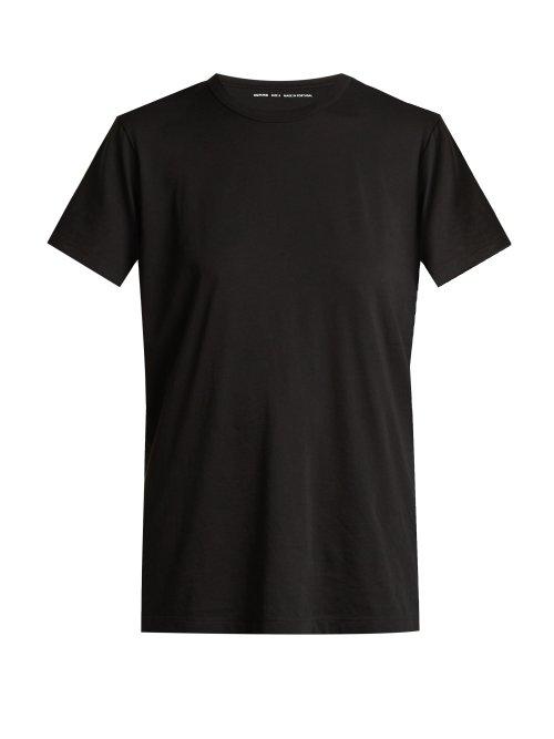 Matchesfashion.com Summa - Short Sleeved Pima Cotton T Shirt - Womens - Black