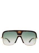 Matchesfashion.com Gucci - Gg Aviator Frame Tortoiseshell Acetate Sunglasses - Mens - Tortoiseshell