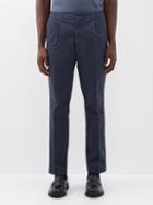 Barena Venezia - Carer Ghia Cotton-blend Suit Trousers - Mens - Navy