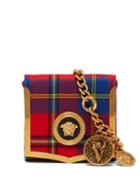 Matchesfashion.com Versace - Medusa Coin Tartan Belt Bag - Womens - Red Multi