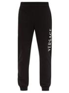 Matchesfashion.com Versace - Medusa Logo Cotton Track Pants - Mens - Black