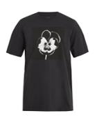 Oamc Night Flower-print Cotton-jersey T-shirt