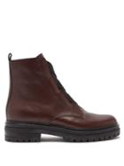 Matchesfashion.com Gianvito Rossi - Trek Sole Ankle Boots - Womens - Burgundy