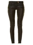 Balmain Skinny-leg Leather Biker Trousers
