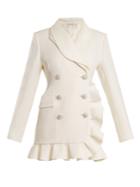 Alessandra Rich Double-breasted Wool-crepe Jacket
