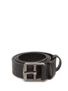 Matchesfashion.com Anderson's - Crocodile-effect Leather Belt - Mens - Black