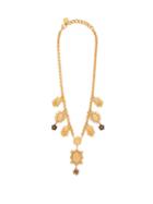 Matchesfashion.com Dolce & Gabbana - Charm & Faux Pearl Necklace - Womens - Gold
