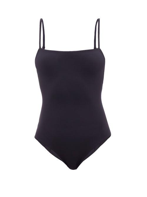 Jil Sander - Square-neck Swimsuit - Womens - Navy