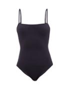 Jil Sander - Square-neck Swimsuit - Womens - Navy
