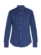 Polo Ralph Lauren Logo-embroidered Long-sleeve Cotton Shirt
