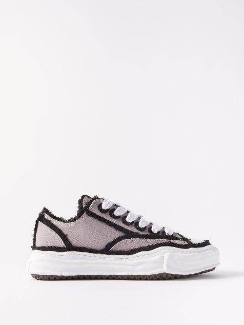 Mihara Yasuhiro - Peterson Original Sole Canvas Trainers - Mens - White Grey