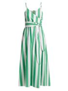 Mara Hoffman Alma Bungalow-stripe Wrap Dress
