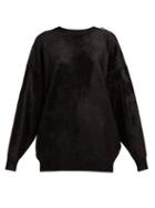 Matchesfashion.com Balenciaga - Oversized Chenille Sweater - Womens - Black