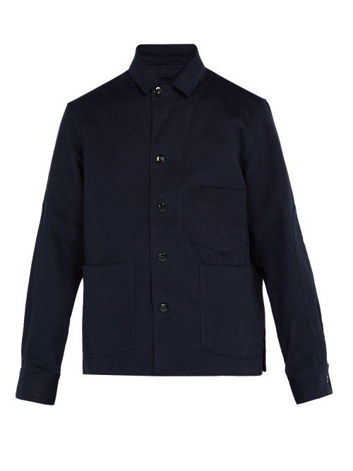 Matchesfashion.com Acne Studios - Media Cotton Twill Blazer - Mens - Navy