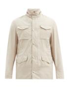 Matchesfashion.com Brunello Cucinelli - Zip-away Hood Lightweight Jacket - Mens - Beige