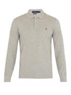 Polo Ralph Lauren Long-sleeved Slim-fit Piqu Polo Shirt