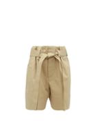 Matchesfashion.com Colville - Tie Waist Cotton Twill Shorts - Womens - Beige